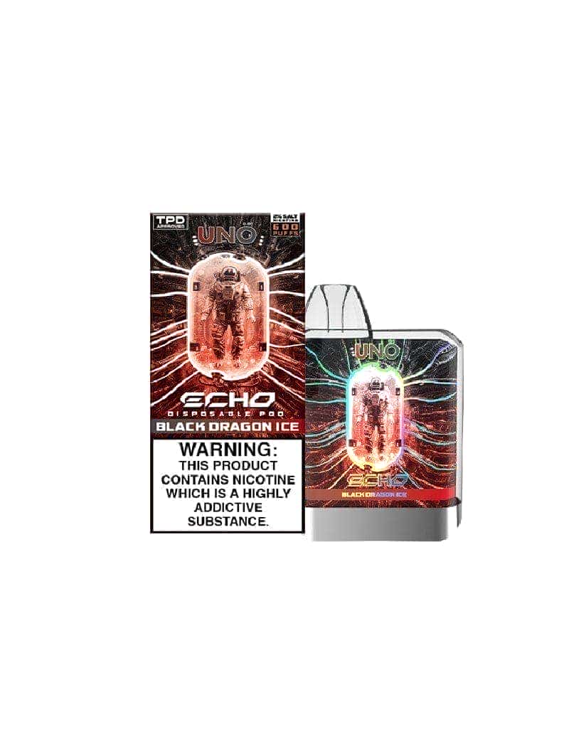 UNO ECHO Disposable Black Dragon Ice Flavour Vape UNO UK